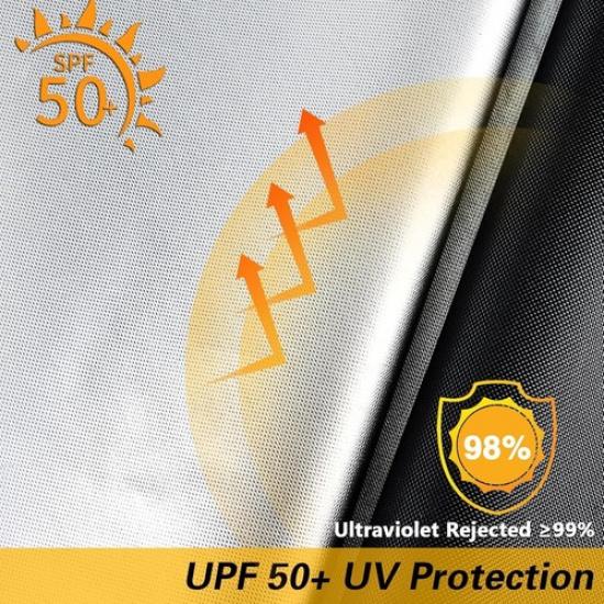 420D Pyramid Torch Patio Heater Cover with Zipper for 90"H x 23"L x 23"W