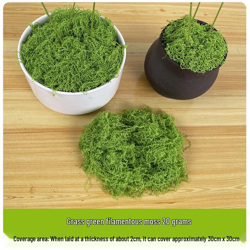 Artificial Moss Silk Grass Lawn for Landscaping and Decoration