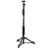 Velbon Stand-Type Monopod Pole Pod EX Ballhead 4-Section 2-Section Lever Lock Small Tripod Aluminum Legs 372567 Black