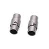 10pcs/lot 3 4 5 6 8 10mm Strong Magnetic Clasps With Locking Mechanism Leather Cord End Cap Connectors For DIY Jewelry Making