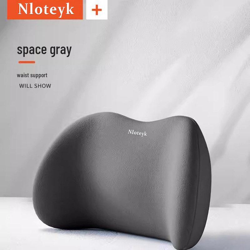 Car Memory Foam Neck & Lumbar Support Pillow Set: Ergonomic Headrest, All-Season Seat Back Cushion