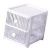 Desktop Storage Box with Drawers Multi Layers Transparent Multifunctional Stackable Desk Organizer for Home Bedroom