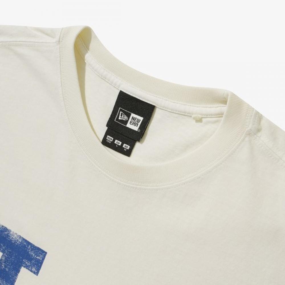 New Era Mlb La Dodgers PigmenT T shirT Cream 15147557