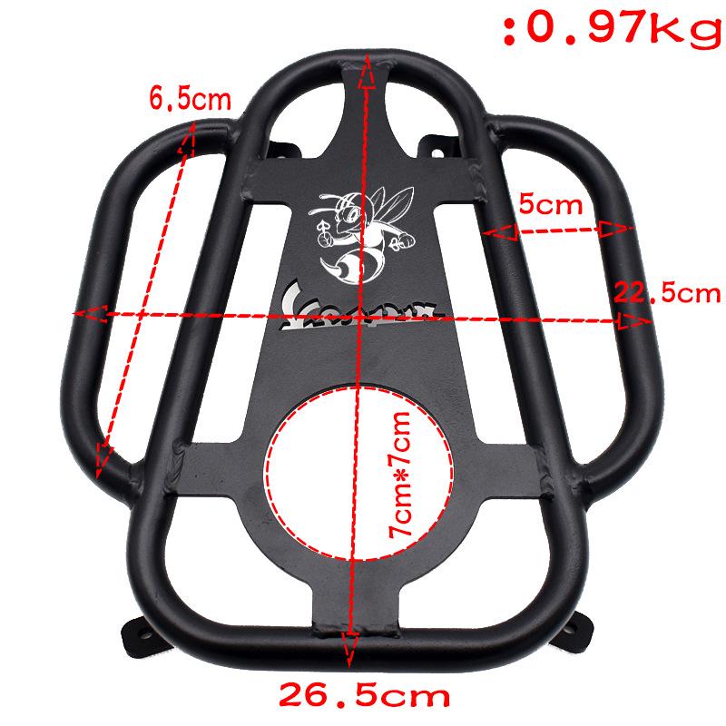 Vespa GTS300 GTV 6 Days HPE Wing Footrest & Cup Holder Grill Luggage Rack.