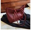 Women's Fashion PU Leather Shopping Tote Large Capacity Soft Shoulder Handbag Daily Bag
