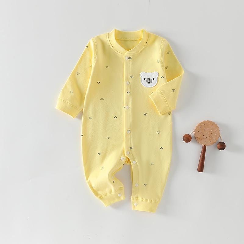 

Детский ромпер из чистого хлопка - Весенне-осенний костюм-гарем для новорожденных для ползания 59 cm