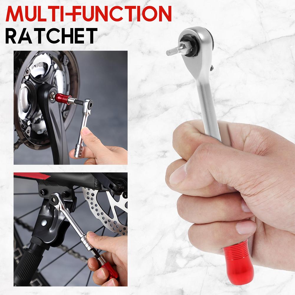 Mini Ratchet with Drill Socket Small Repair and Installation Tools for Daily Maintenance Bicycle Tools Car Tools R3U6