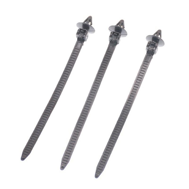 100 sztuk Push Mount Winged Cable Ties Harness Straps Szybkozłączne zarządzanie przewodami do łączenia podwozia i nadwozia samochodu