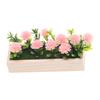 Small Scale Flower Bed Potted Plant For Doll House Scene Display Miniature Garden Setting Accessory for Kids Pretend Play