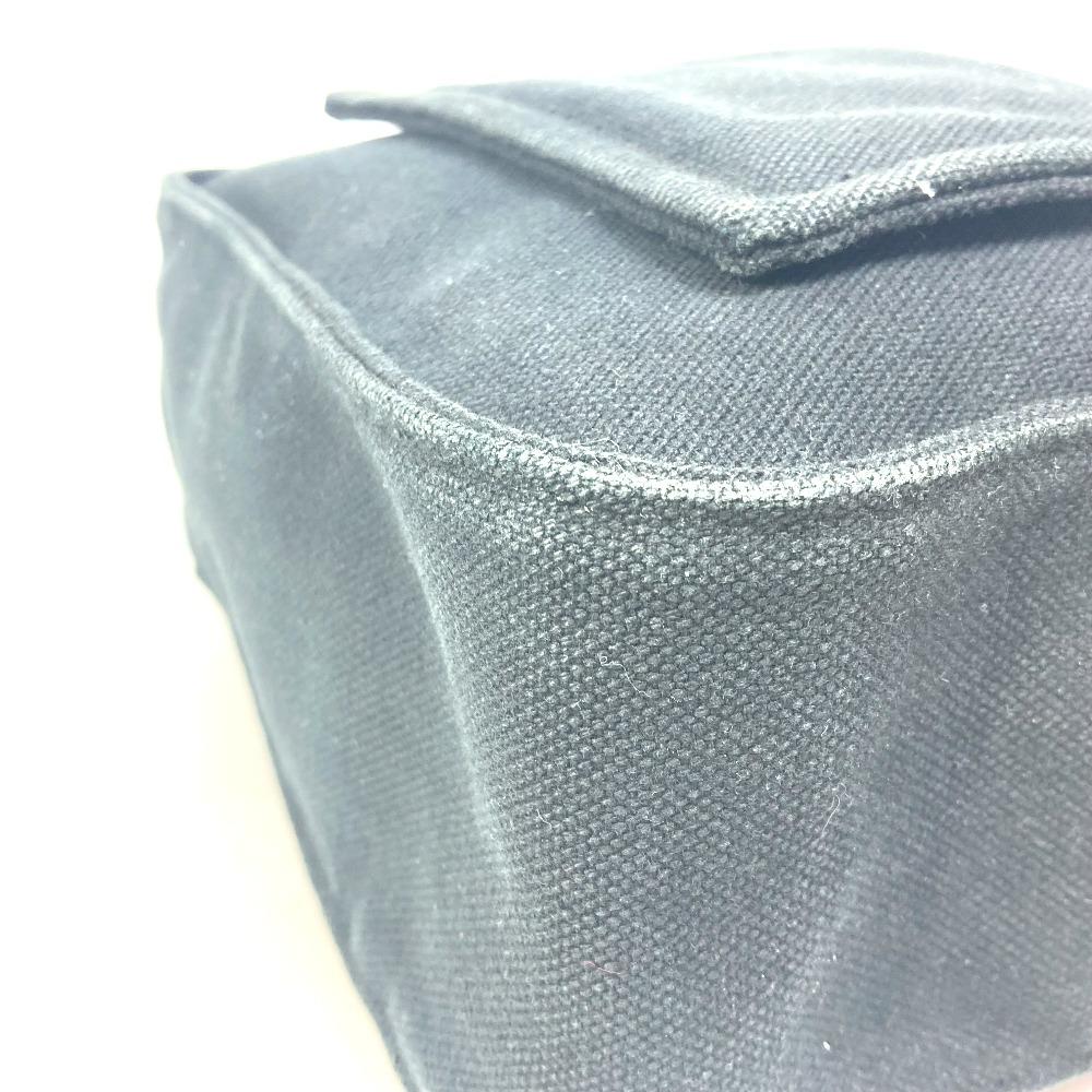 HERMES Shoulder Maruwari PM Shoulder Bag Tote Bag Canvas / Leather Black