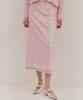 Okuka Sequin Layered Skirt - Pink