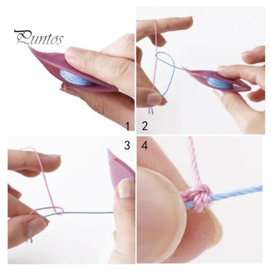 Stal nierdzewna DIY Handmade Craft Szycie Knitting Narzędzie tkackie Frywolitka