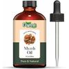 Organic Zing Myrrh Oil (Commiphora Myrrha) Oil | Pure & Natural Essential Oil for Aroma, Diffuser, Skincare & Massage - 118ml
