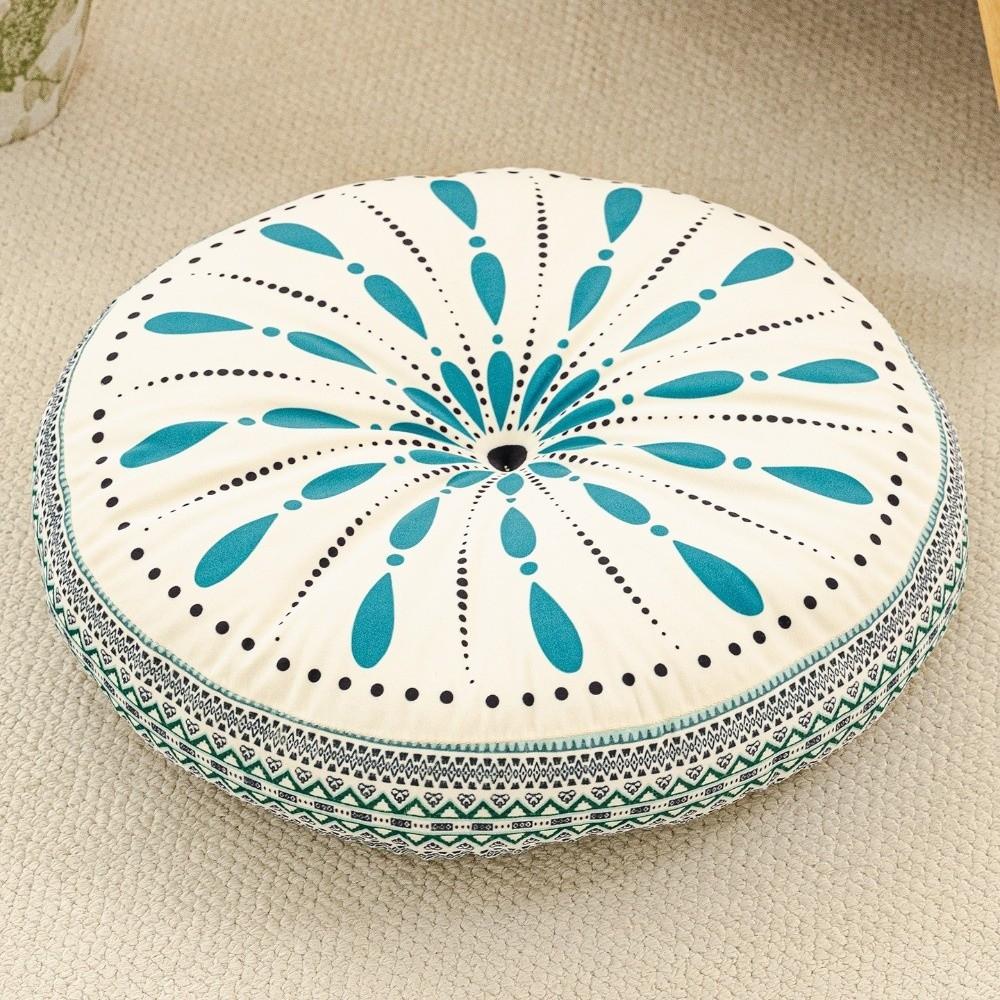Thickened Round Tatami Cushion 45x45x8cm Sofa Cushion Floor Cushion For Living Room Sofa Tatami