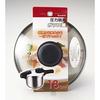 PEARL METAL Glass Pot Lid, 18cm, for Pressure Cookers, H-9775