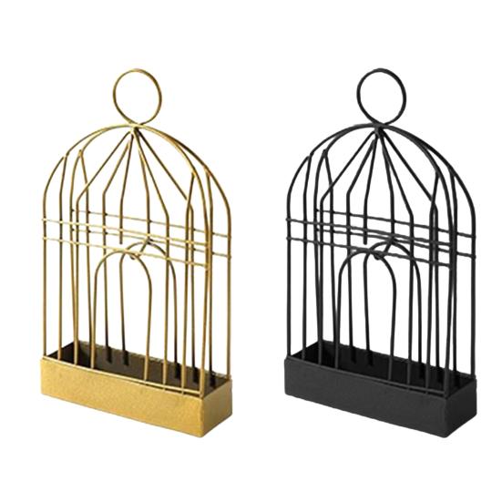 Bird Cage Incense Coil Holder with Spiral Incense Hanger Stand Catcher Tray Repellent Portable Incense