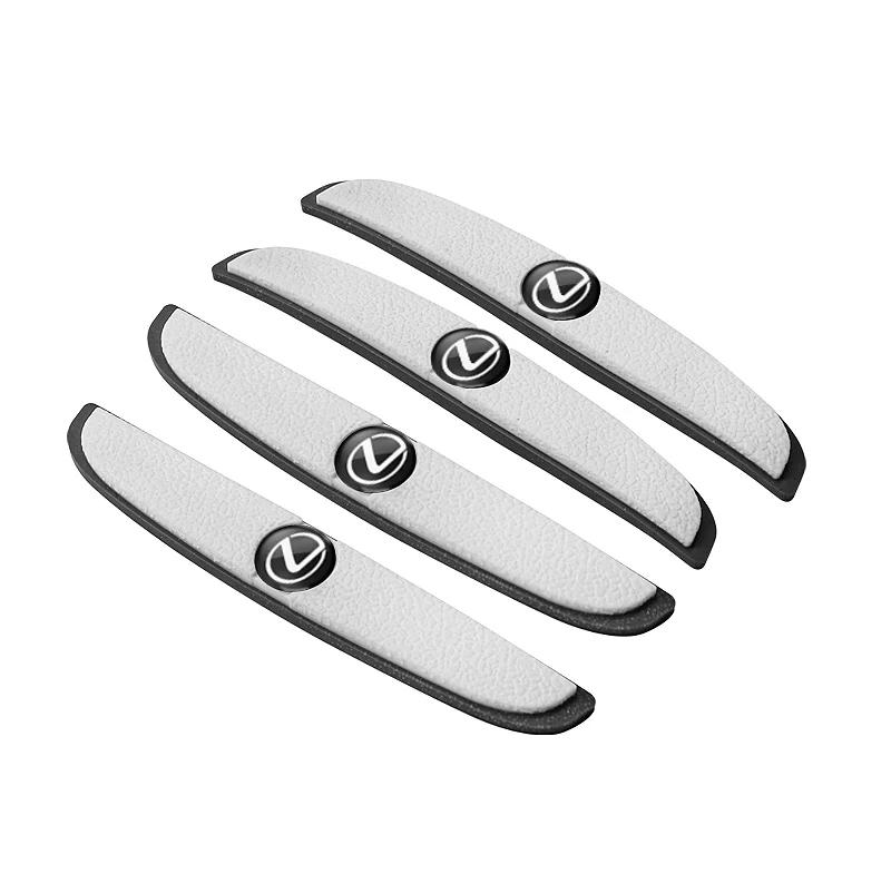 For Lexus F SPORT ES RX NX LS UX LM LX GX LC RZ IS 4Pcs Rubber Anti Collision Strip Car Door Rearview Mirror Protector Stickers AER1