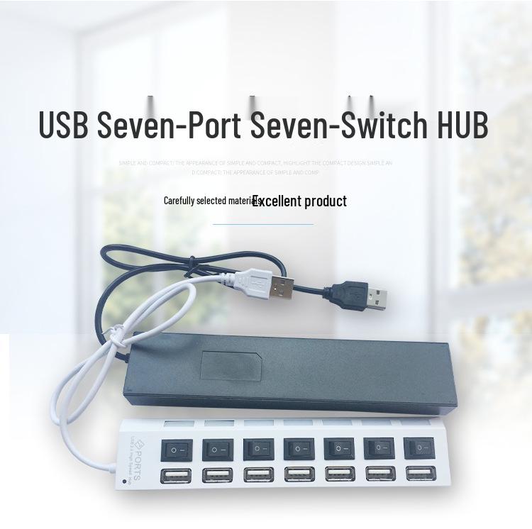 7-Port USB 2.0 Hub with Switch