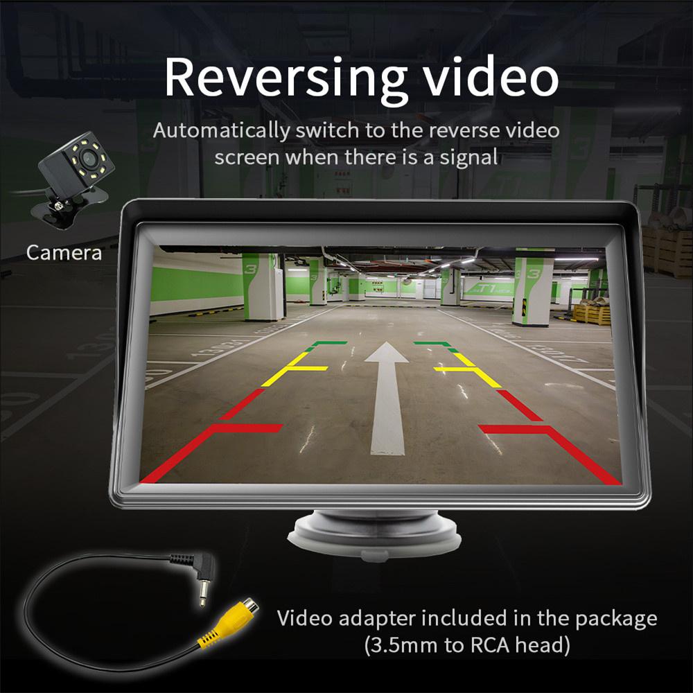 Portable 7" MP5 Player Support Wireless CarPlay Android Auto Mirror Link+ Camera