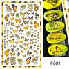  Pattern Butterfly Watercolor Theme Self Adhesive Decorative  Sticker