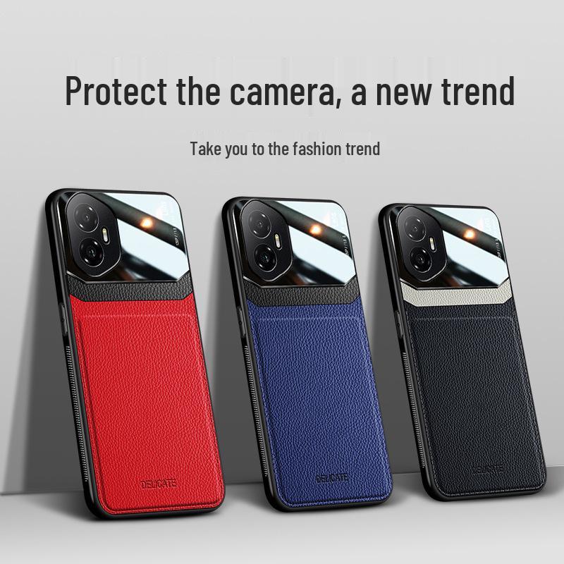 Honor 500Pro Magic8 Color Block Leather Texture X70i Full Coverage Business Play9T Phone Case