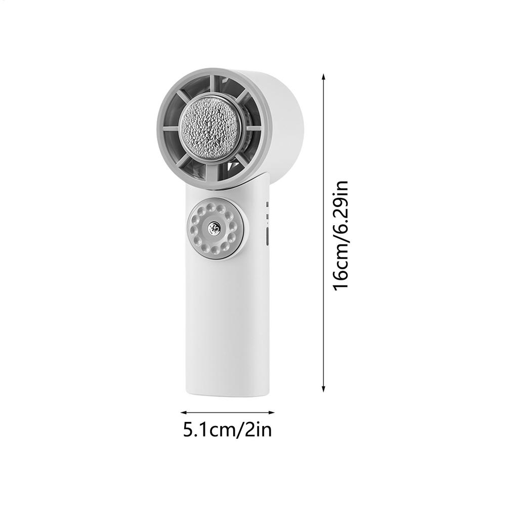 

Ice Cooling Fan Portable Pocket Fan USB Rechargeable Cooler Quiet Cooling Gadget For Indoor Outdoor Home Gym Beach Workplace белый