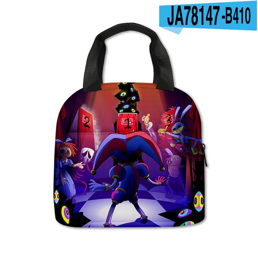 Magic Digital Circus Lunch Bag Aluminum Foil Insulated Lunch Box Tote Bag Children'S Meal Bag With Meal Bag