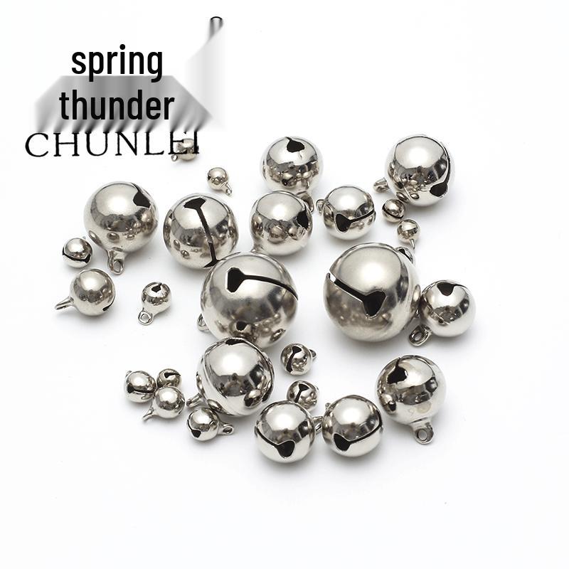 

Silver-Plated Pet Collar Bell and Christmas Ornament Pendant 6mm nickel-plated copper