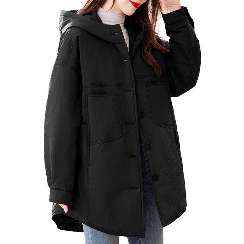 Geacă de iarnă matlasată de lungime medie pentru femei 2024 - Ușoară, elegantă, mărime plus