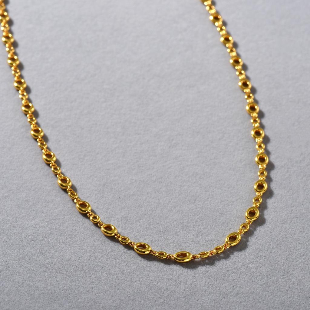 Unique Personality, Niche Design, High-Grade Metal O-Shaped Oval Long Clavicle Chain, Fashionable And Simple Necklace, Women