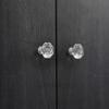 Diamond Shape Design Colorful Crystal Plastic Knobs Cupboard Drawer Pull Door Kitchen Cabinet Wardrobe Handles Drawer Pull