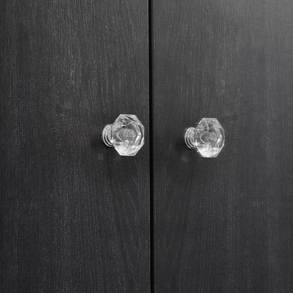 Diamond Shape Design Colorful Crystal Plastic Knobs Cupboard Drawer Pull Door Kitchen Cabinet Wardrobe Handles Drawer Pull