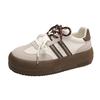 fashion Autumn Thick Sole Round Toe Shoes for Women 2024 High Quality Wear Resistant Lace-up Outdoors Women's Shoes Zapatillas De Mujer