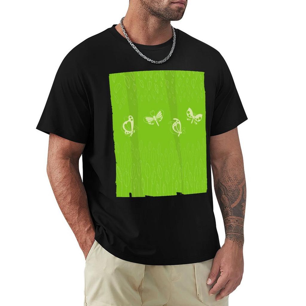 Butterflies In The Wood Tshirt Comfortable Basic Crew Neck Tee
