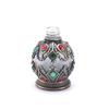1X Vintage Metal Perfume Bottle Arabian Style Empty Refillable Bottles Container