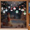 Christmas Light Bulb Decorations, Glass Window Stickers, Subway Decoration Light Bulb Window Decorations, Event Atmosphere Stickers