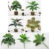 Fake Plant Wall Decoration With Varied Leaf Types For Interior Design And Creative Photography