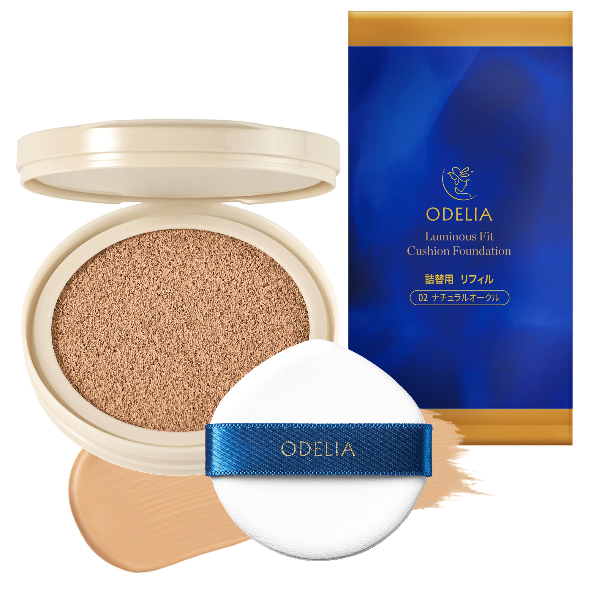 

ODELIA Сияющая тональная основа-кушон для женщин в возрасте 50 и 60 лет Высокое покрытие Увлажняющие сывороточные ингредиенты Сменный блок Солнцезащитная тональная основа с УФ-защитой