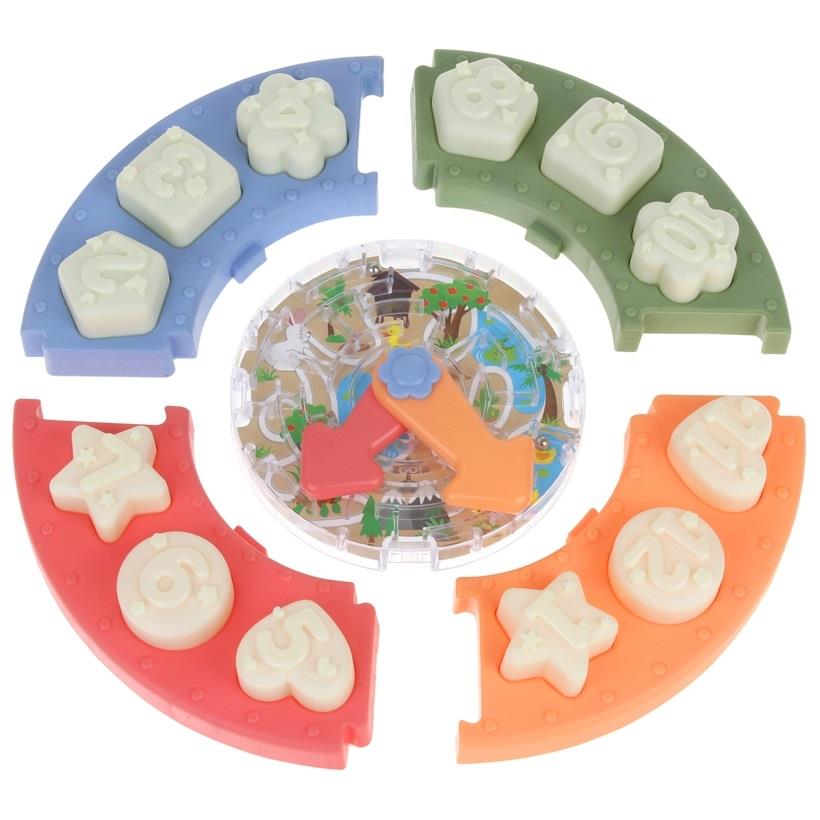 Clock Sorter Educational Puzzle Blocks Maze Shapes Learning Hours