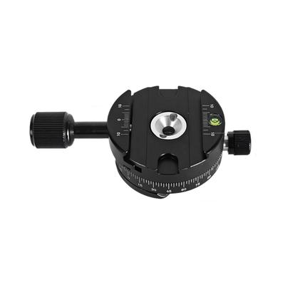 Aluminum 360 Degree Panoramic Photography Accessories Camera Tripod Head Mount Quick Release Plate Adapter Clamp
