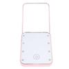 Compact LED Travel Makeup Mirror 2 Sided Magnification Rechargable Portable Handheld Small Lighted Cosmetic Mirror Pink