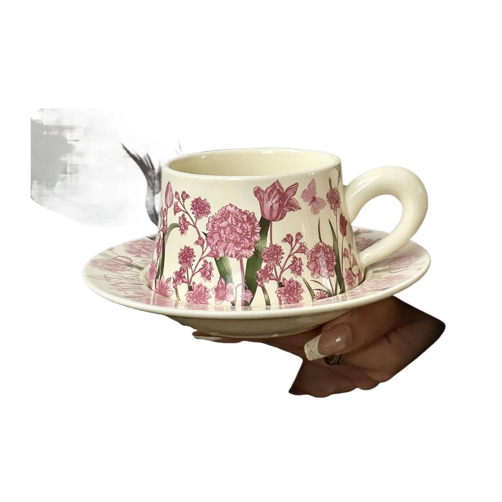 Original Design Coffee Mug Set Hand Painted Oil Painting Cup Gift for Women Birthday Present Souvenir
