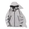 Unisex Hooded Windproof Softshell Jacket for Hiking & Cycling - Fleece-Lined, Quick-Drying, Warm Sportswear