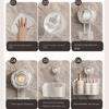 Wall Mounted Suction Cup Storage Rack No-Drill Makeup Organizer  with Drain Hole