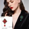 Retro Glass Pearl Brooch Pendant: Women's Anti-Exposure Corsage Collar Pin
