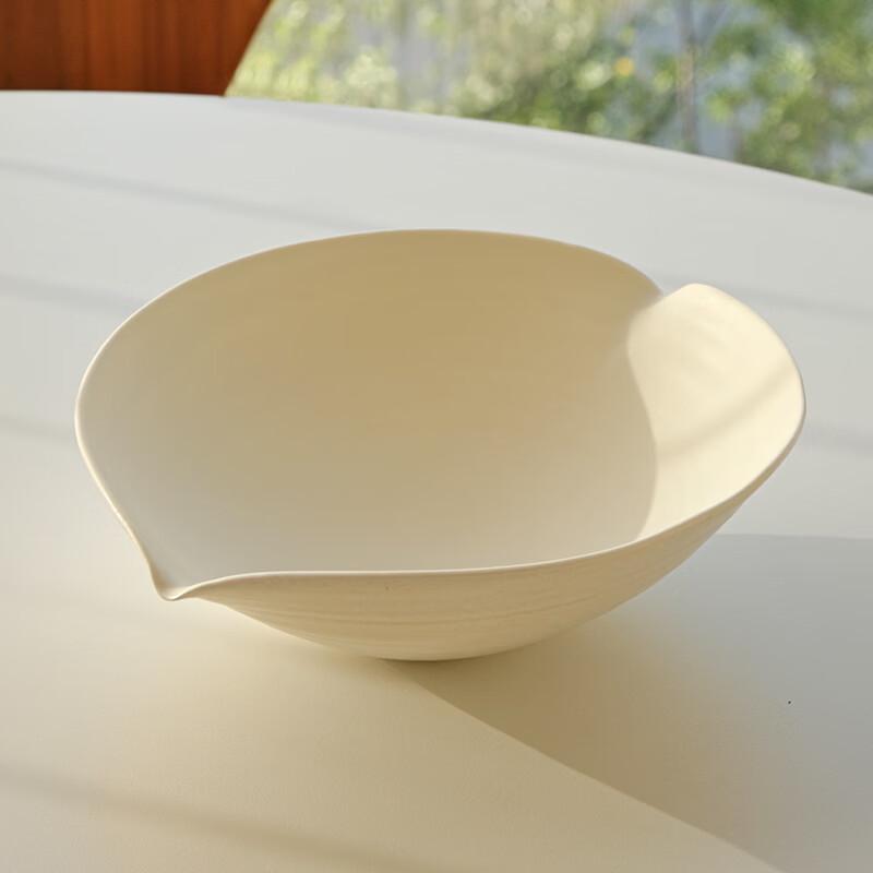 Yan Ji Shell Series Small Ceramic Double-Mouth Plate