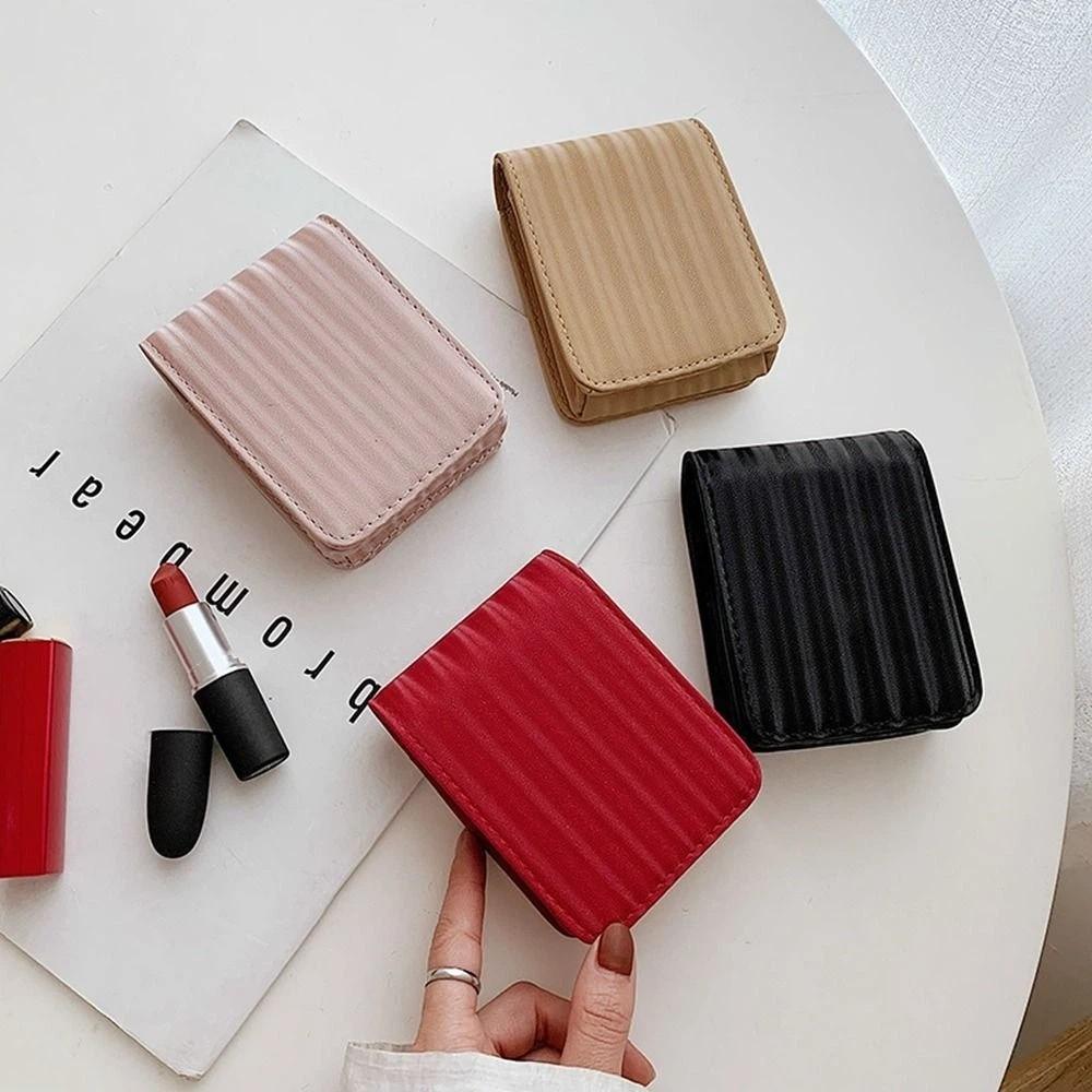 With Mirror Lipstick Bag Lipstick Storage Box Lipstick Storage Bag Simple Mini Cosmetic Bag  Travel