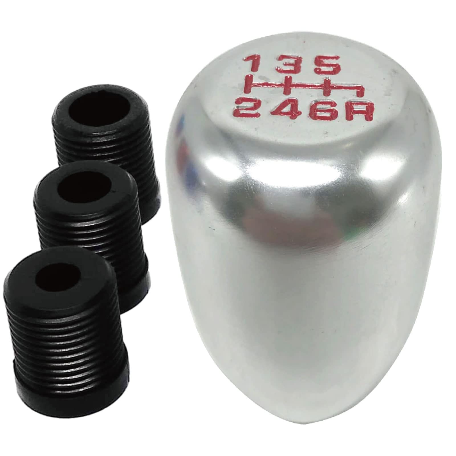 morytrade Ручка переключения передач, МКПП, Автомобиль, Легкая, Грузовики, Алюминий, 6-ступенчатая, Универсальная (Серебряный)