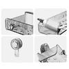 Plastic Suction Cups Shower Shelves Rectangular/Triangular Cosmetics Storage Rack  for Home