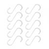 Stylish Matte Finish Aluminum S Hooks for Kitchen and Home Use 10 Pack